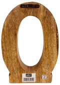 Hand Carved Wooden Geometric Letter O-Single Letters