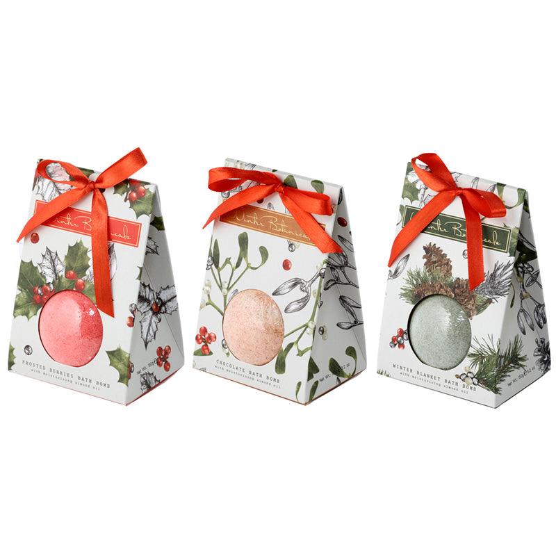 Handmade Bath Bomb in Gift Box - Christmas Winter Botanicals - £7.99 - 