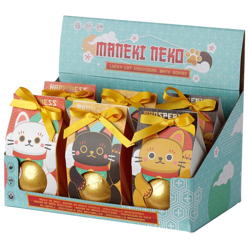 Handmade Bath Bomb in Gift Box - Lucky Cat Maneki Neko - £8.99 - 