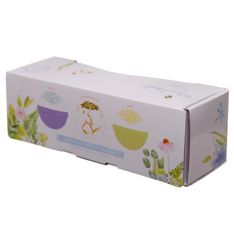 Handmade Bath Bomb Set of 3 - Botanical Fragrances in Gift Box - £9.99 - 