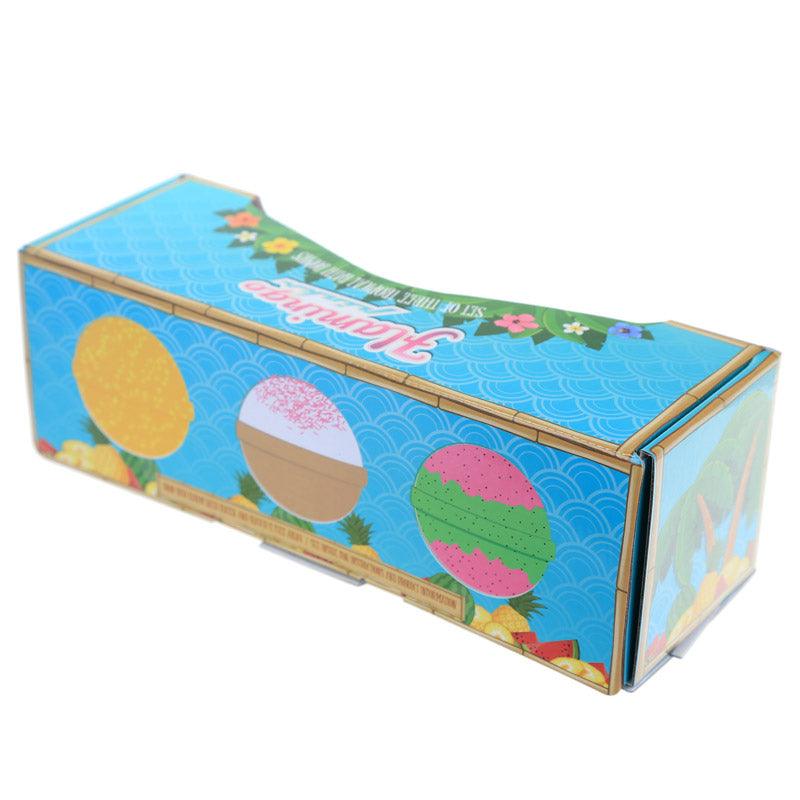 Handmade Bath Bomb Set of 3 - Tropical Fragrances in Gift Box - £9.99 - 