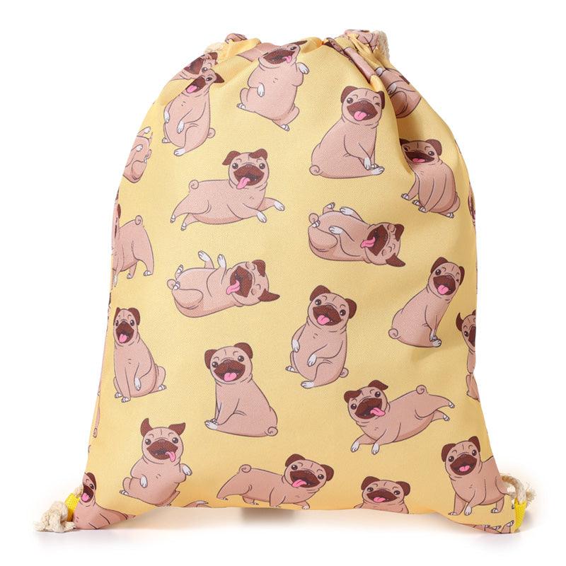 Handy Drawstring Bag - Mopps Pug - £8.99 - 