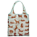 Handy Fold Up Catch Patch Dog Shopping Bag with Holder-