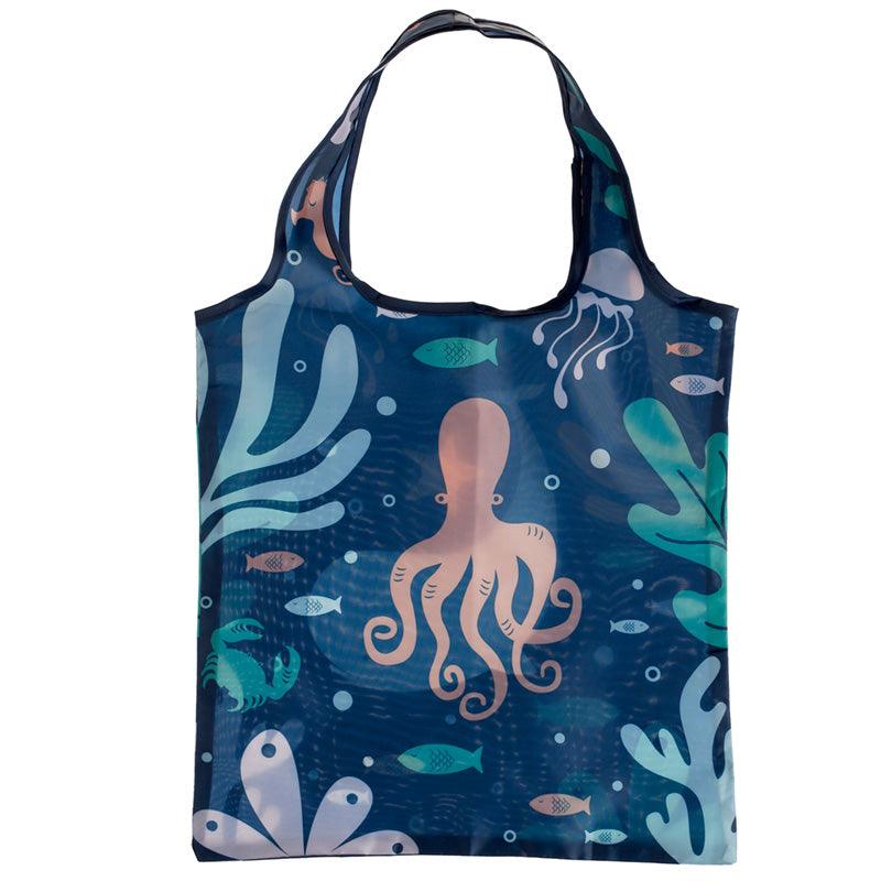 Handy Fold Up Eco Sealife Shopping Bag with Holder-