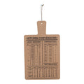Hanging Cork Board Featuring Kitchen Conversions Chart-Decorative Kitchen Items