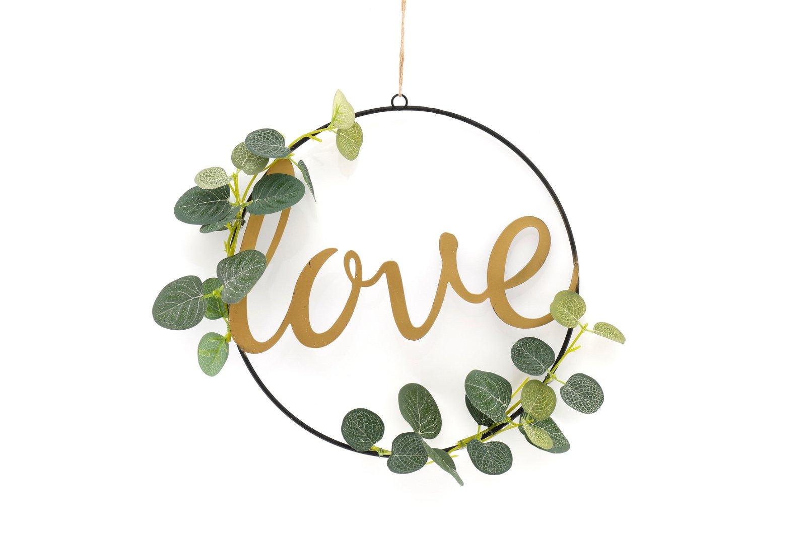 Hanging Love Deco with Eucalyptus-Ornaments