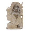 Happy Buddha Bring Wood - Whitewash 30cm-