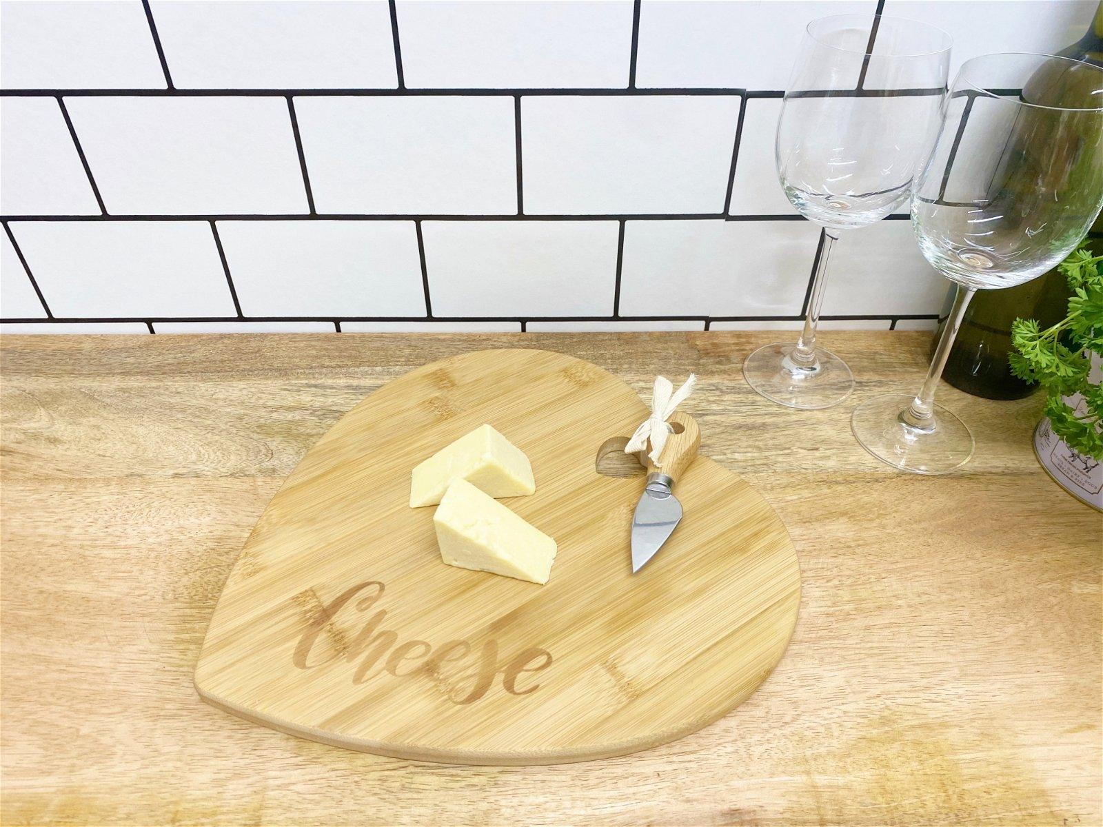 Heart Shaped Cheese Board with Knife - £25.99 - 