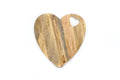 Heart Shaped Wooden Chopping Board 40cm-Trays & Chopping Boards