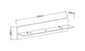 Hektor 01 Shelf 120cm-Wall Shelf