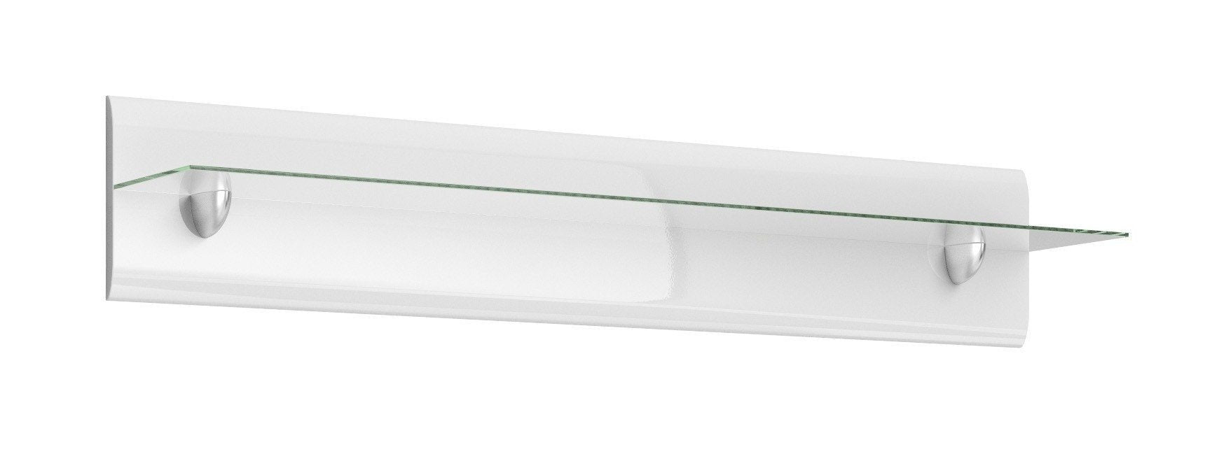 Hektor 01 Shelf 120cm White Gloss Wall Shelf 