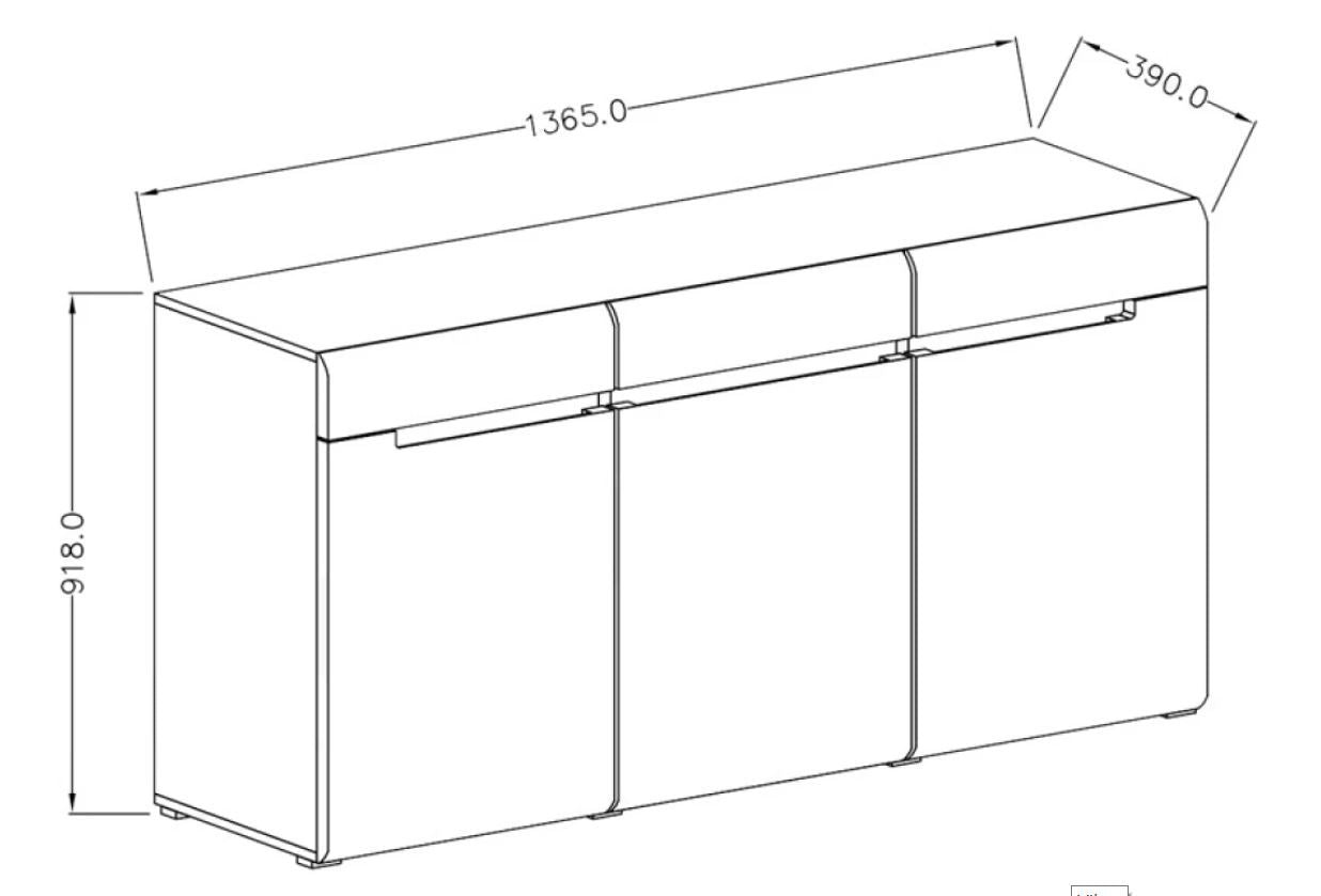 Hektor 45 Sideboard Cabinet-Living Sideboard Cabinet