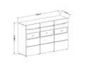 Hektor 48 Sideboard Cabinet-Living Sideboard Cabinet