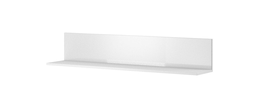 Helio 01 Wall Hung Shelf White Glass Wall Shelf 