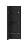 Helio 03 Hanging Panel with Glass Shelves Black Wall Panel 