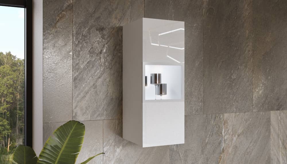 Helio 07 Wall Display Cabinet-Wall Hung Cabinet