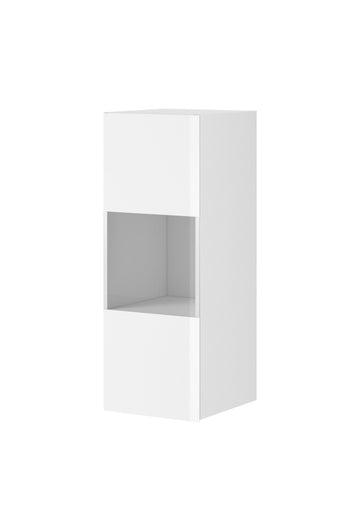 Helio 07 Wall Display Cabinet White Glass Wall Hung Cabinet 