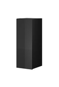 Helio 08 Wall Cabinet Black Glass Wall Hung Cabinet 