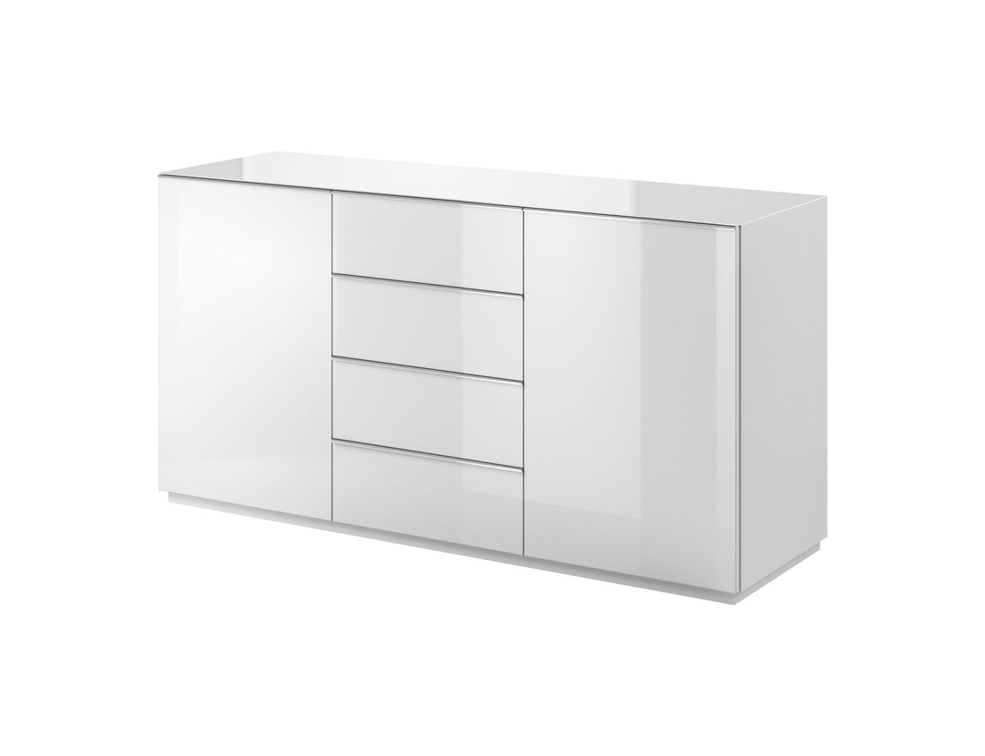 Helio 26 Sideboard Cabinet White Glass Living Sideboard Cabinet 