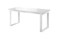 Helio 92 Extending Table White Glass Dining Table 