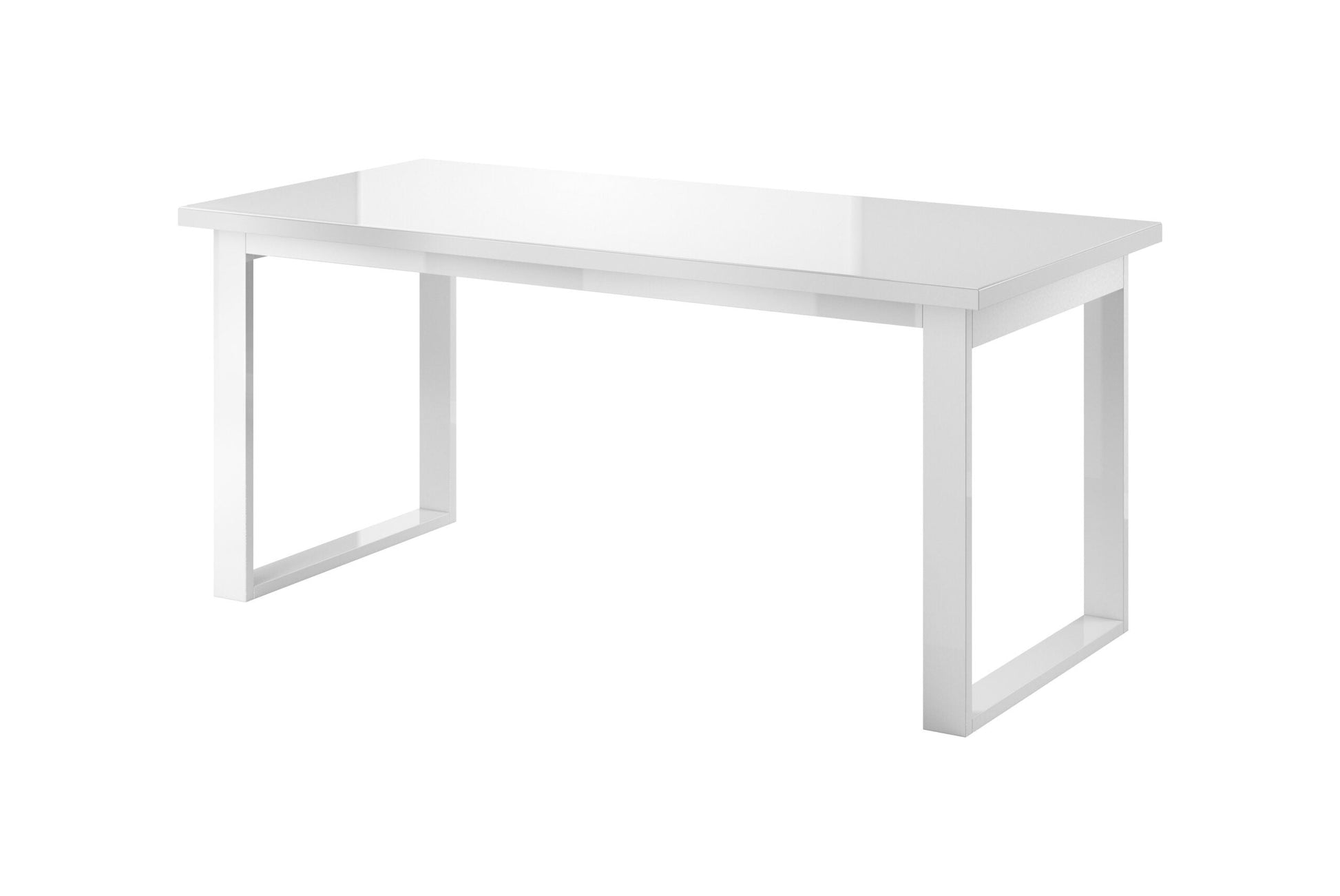 Helio 92 Extending Table White Glass Dining Table 