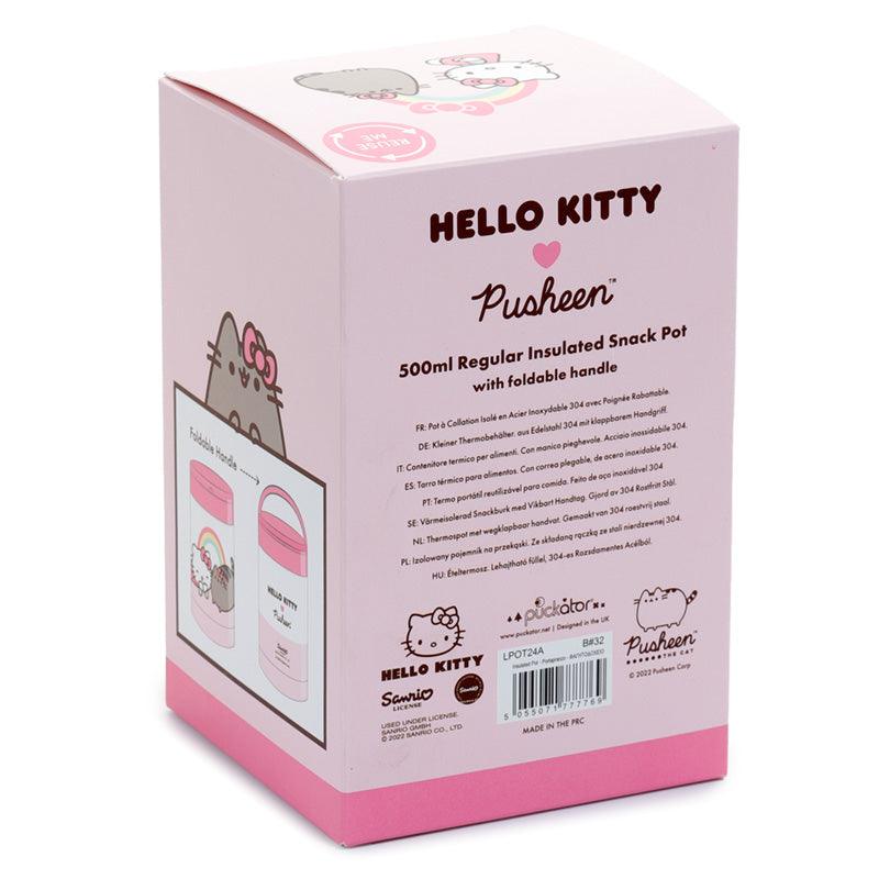 Hello Kitty & Pusheen the Cat Stainless Steel Insulated Food Snack/Lunch Pot 500ml - £21.49 - 