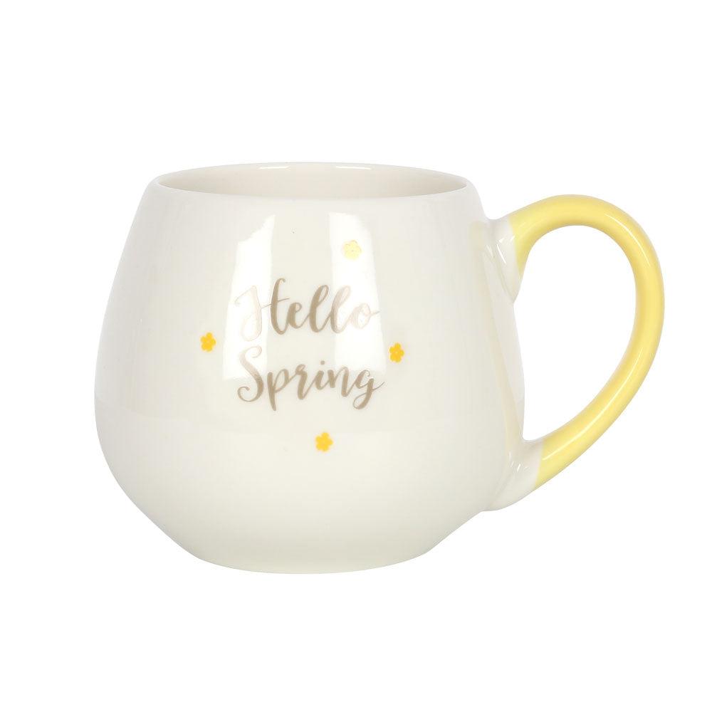 Hello Spring Rounded Mug - £13.5 - Mugs Cups 