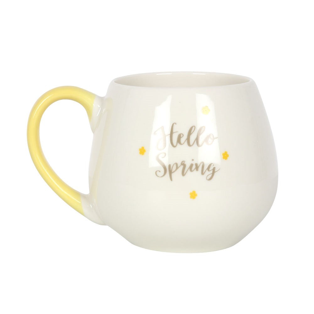 Hello Spring Rounded Mug - £13.5 - Mugs Cups 