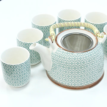 Herbal Teapot Set - Green Mosaic - £37.0 - 