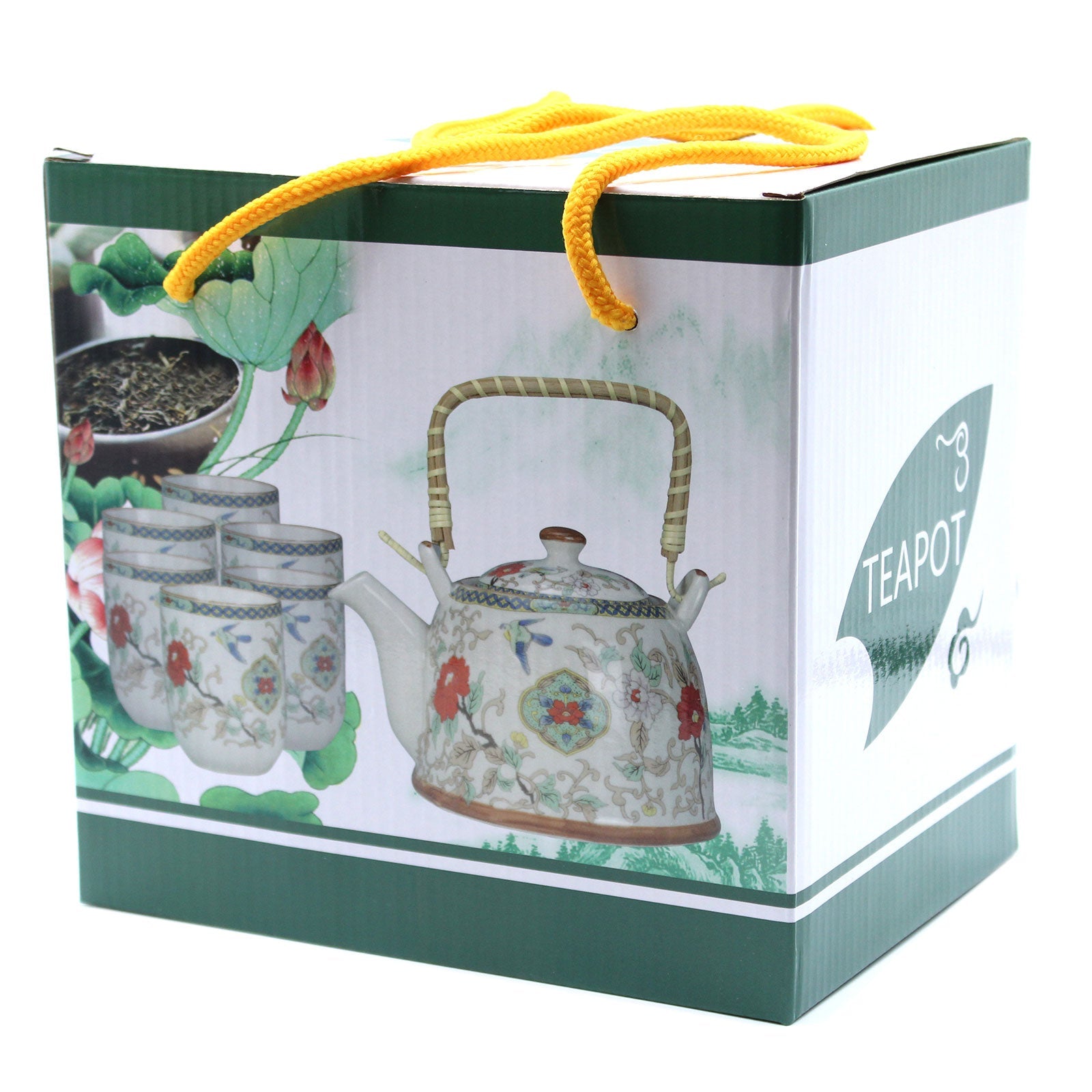 Herbal Teapot Set - White Stone Oriental-