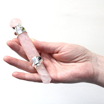 Hexagonal Crystal Healing Wand - 12cm - Rock Quartz-