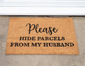 Hide Parcels from Husband Coir Doormat-Doormats