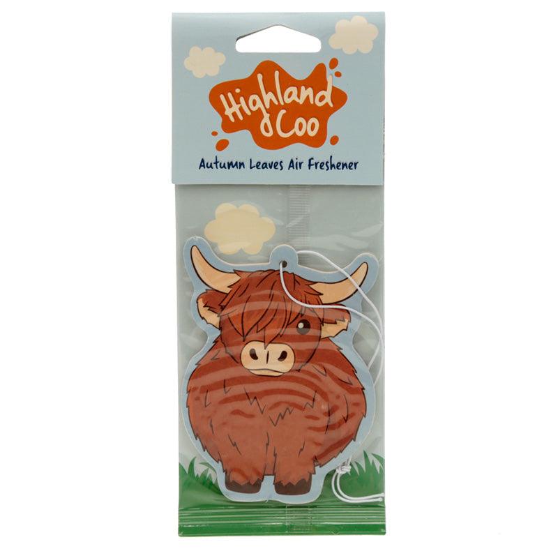 Highland Coo Cow Autumn Leaves Scented Air Freshener - £5.0 - 