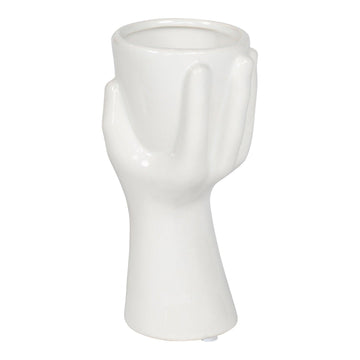 Holding Hand Ceramic Planter - £17.99 - Planters, Vases & Plant Stands 