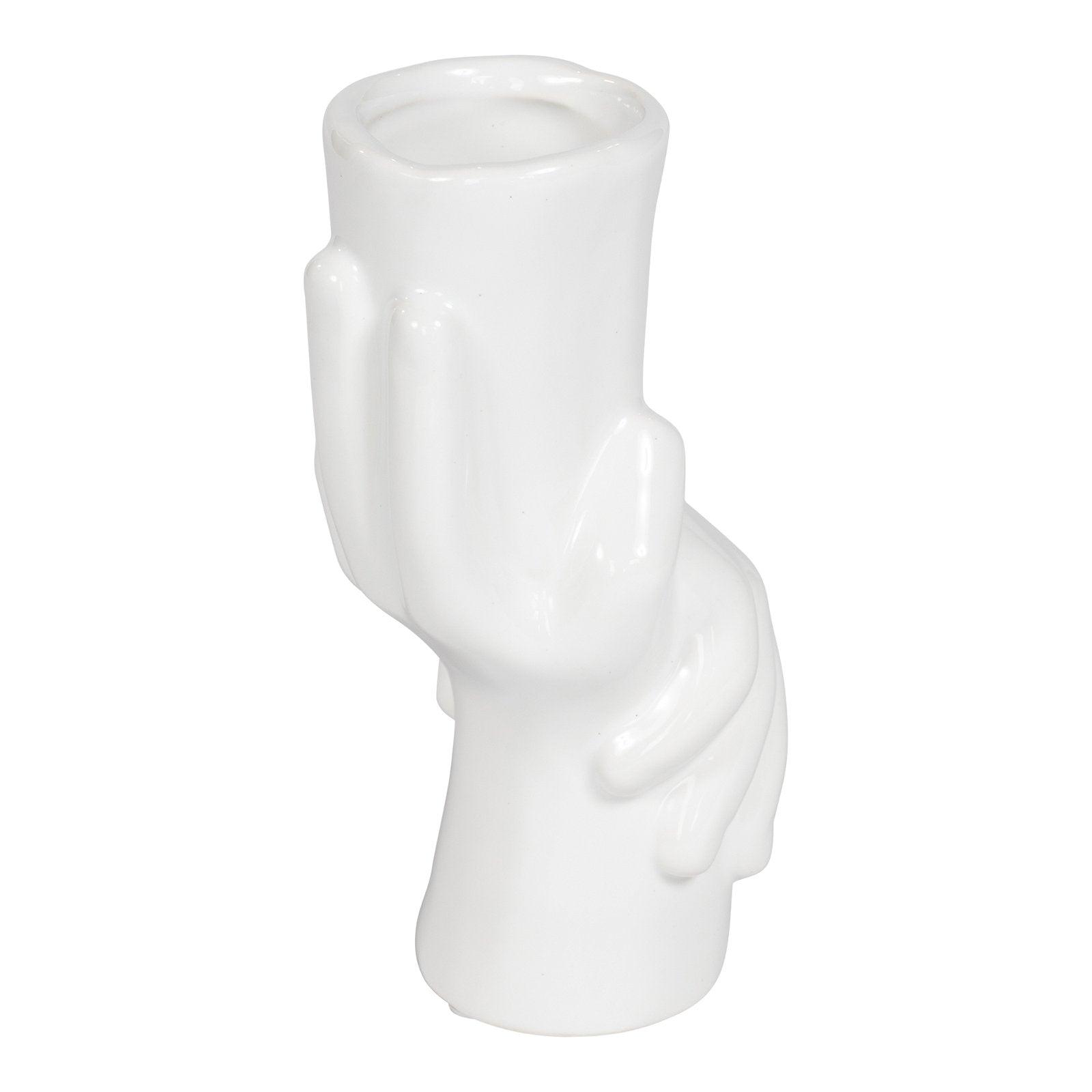 Holding Hands Ceramic Vase Small - £16.99 - Planters, Vases & Plant Stands 