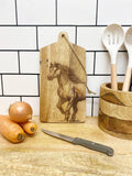 Horse Engraved Wooden Cheese Board - £15.99 - 