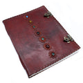 Huge 7 Chakra Leather Book - 10x13 (200 pages)-