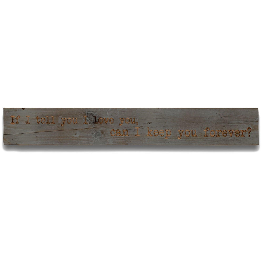 I Love You Grey Wash Wooden Message Plaque - £59.95 - Wall Plaques > Wall Plaques > Quotations 