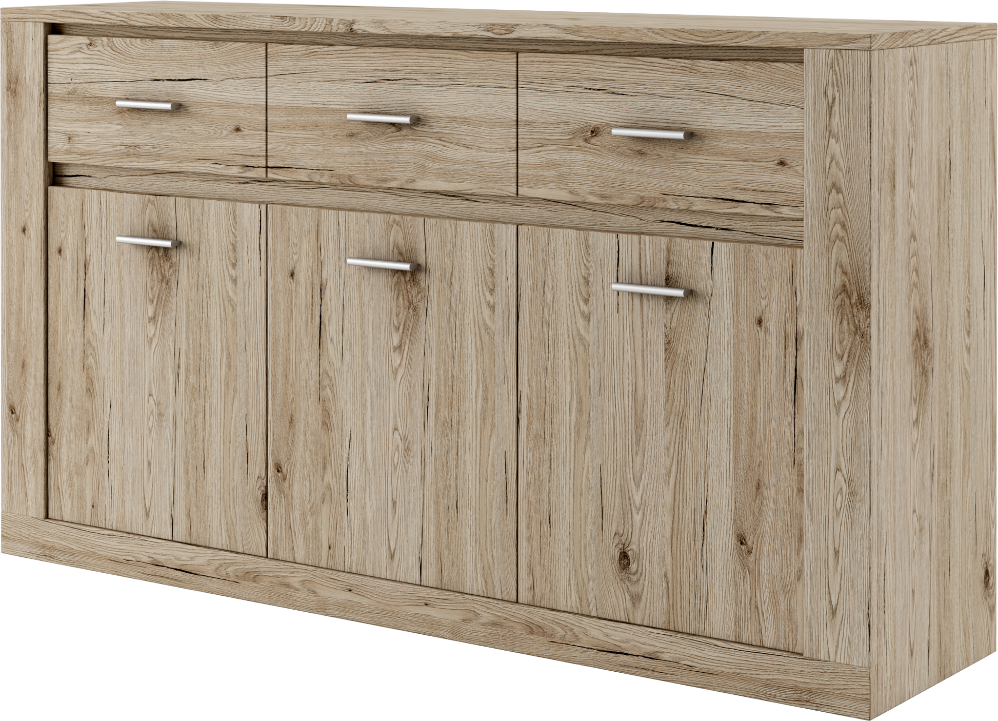 Idea ID-09 Large Sideboard Cabinet Oak San Remo Sideboard Cabinet 
