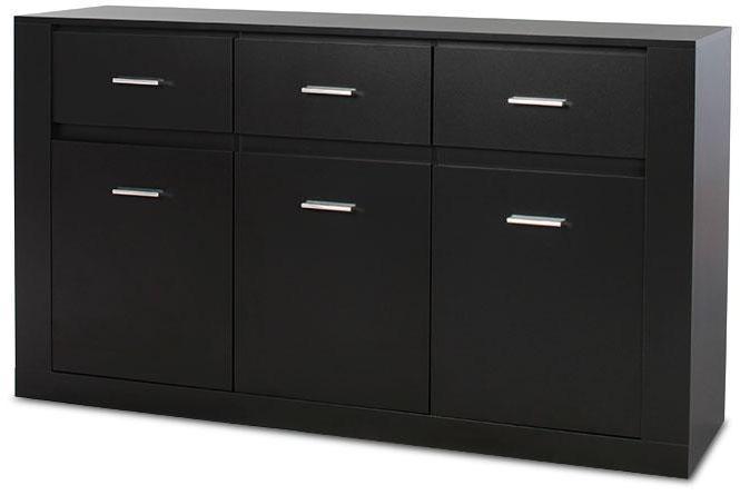 Idea ID-09 Large Sideboard Cabinet Black Matt Sideboard Cabinet 