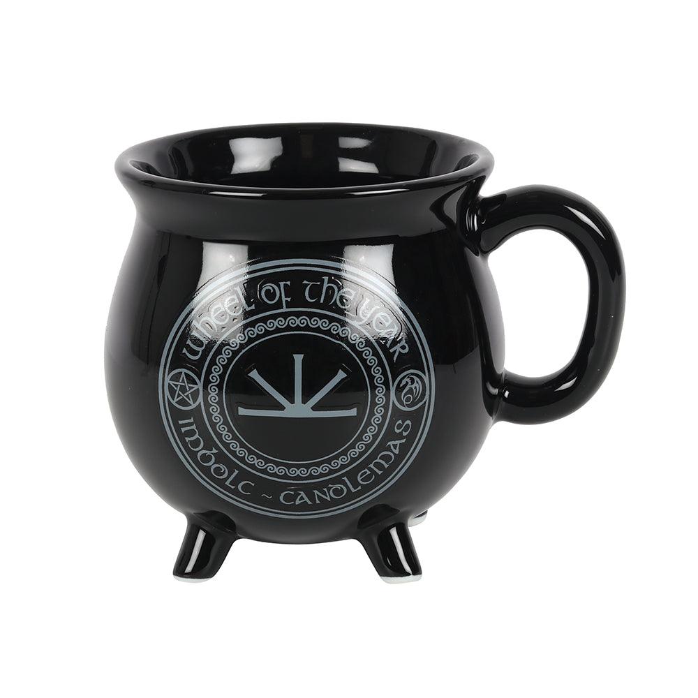 Imbolc Colour Changing Cauldron Mug by Anne Stokes-Mugs Cups