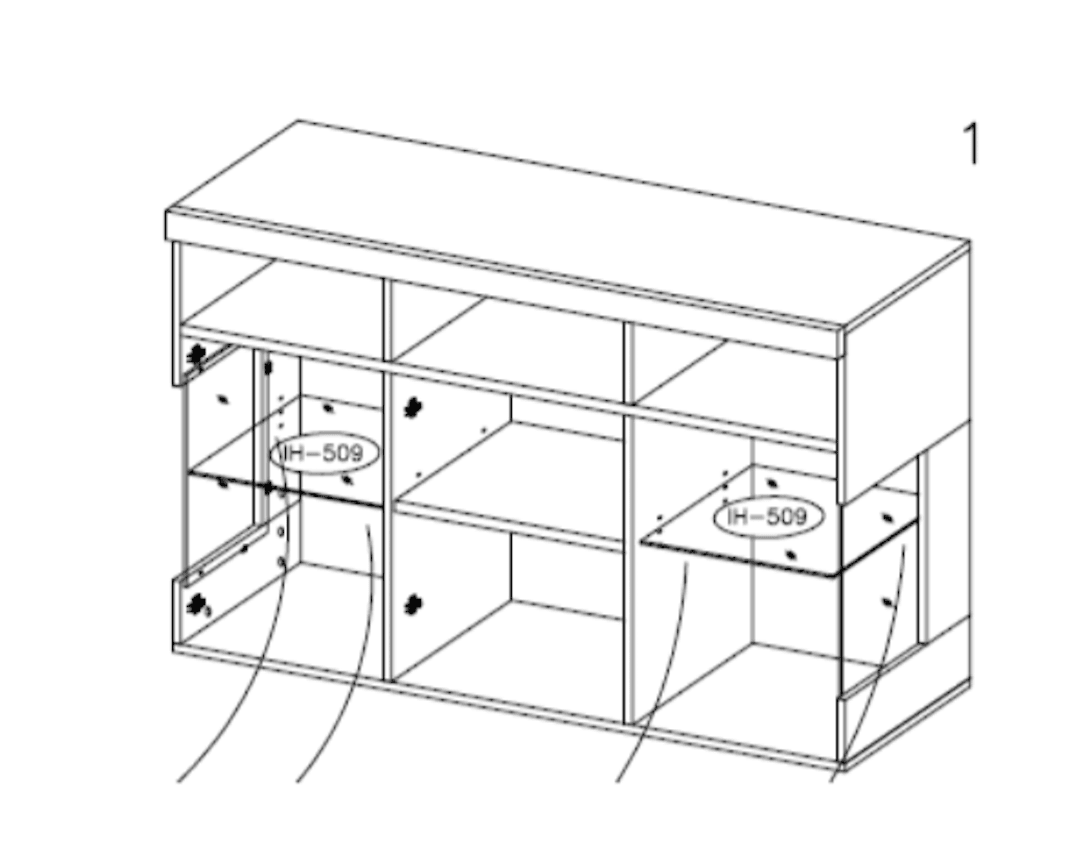 India 42 Display Sideboard Cabinet-Living Room Display Cabinet