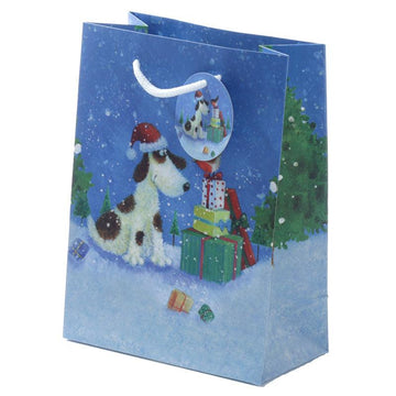 Jan Pashley Christmas Dog Medium Gift Bag - £5.0 - 