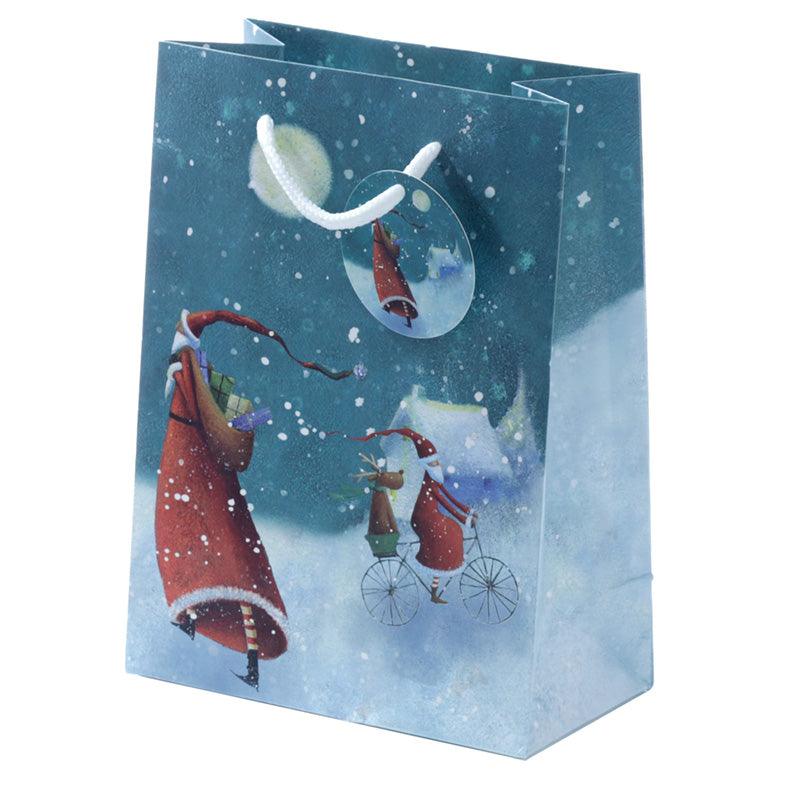 Jan Pashley Santa Christmas Medium Gift Bag - £5.0 - 