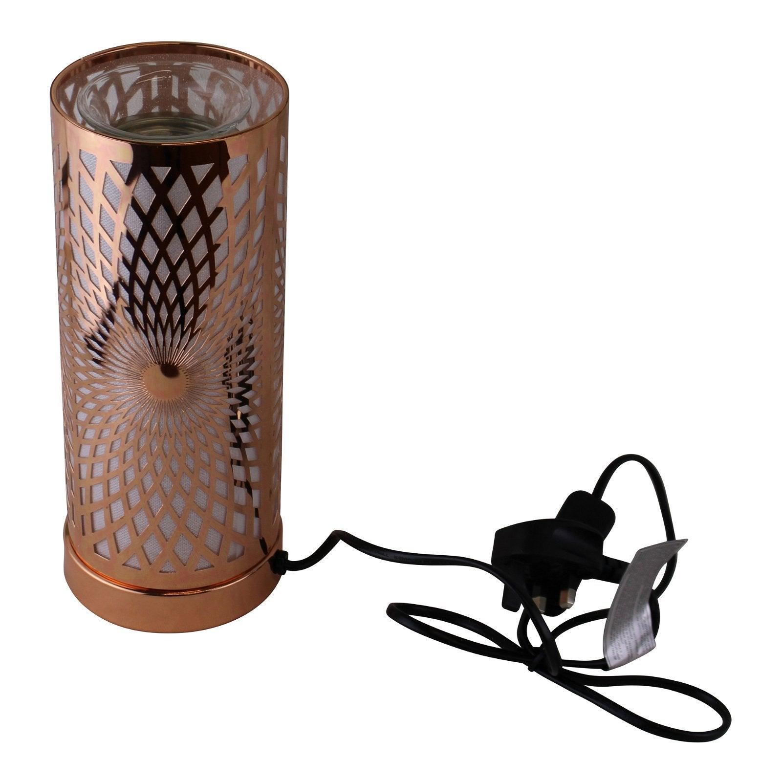 Kaleidoscope Design Colour Changing LED Lamp & Aroma Diffuser in Rose Gold - £52.99 - Lamps With Aroma Diffusers 