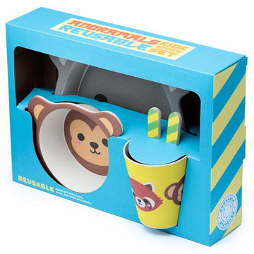 Kids 5 Piece Breakfast & Dinner Set - Adoramals - £21.49 - 