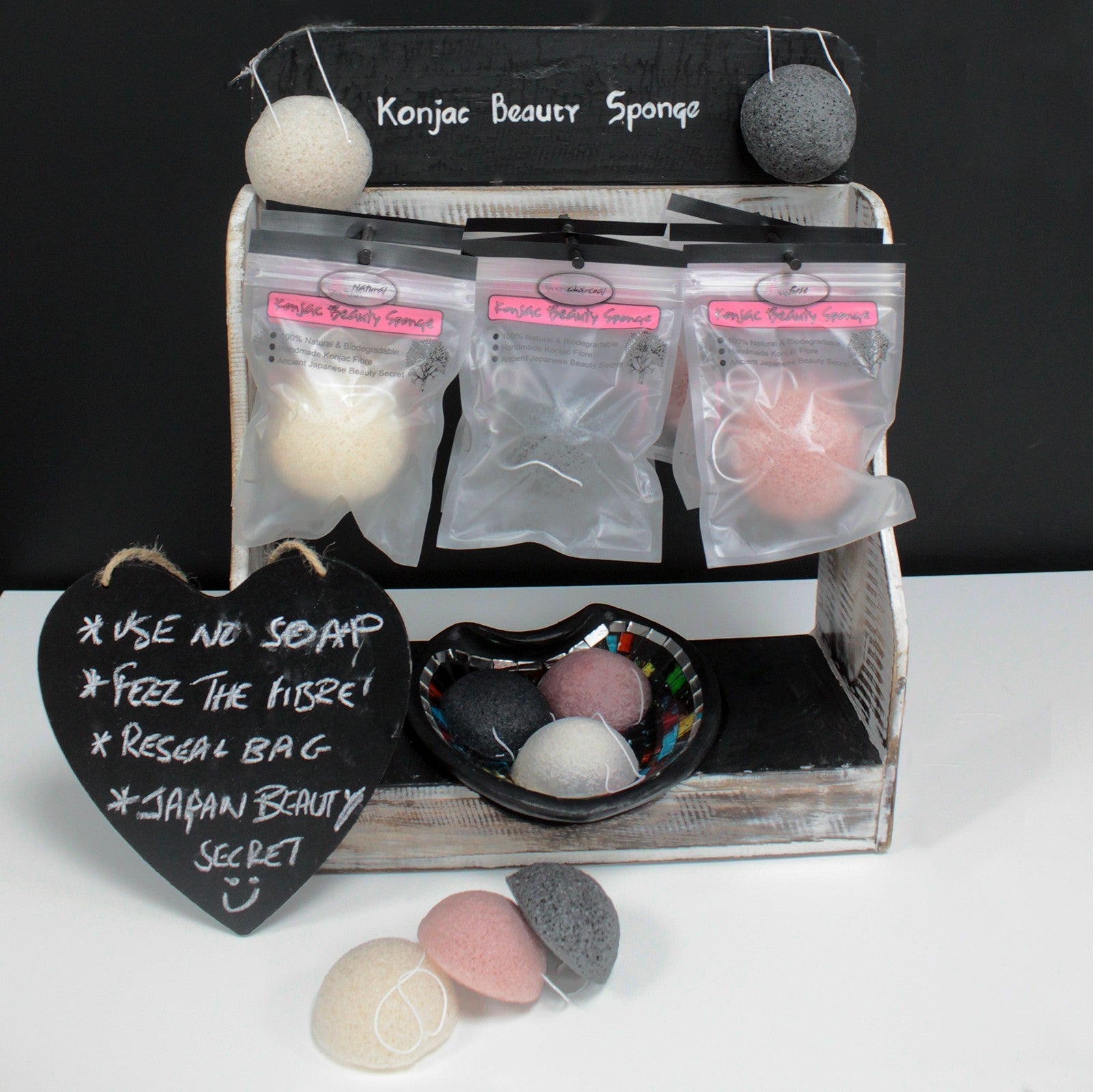 Konjac Sponge Display Stand-