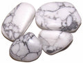 L Tumble Stones - Howlite, White - £36.0 - 