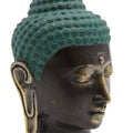 Large Antique Brass Buddha Head-