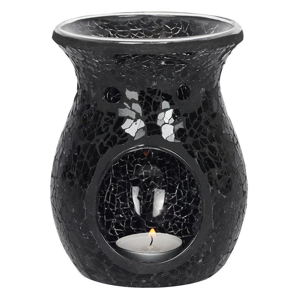 Large Black Crackle Oil Burner - £19.99 - Oil Burners 